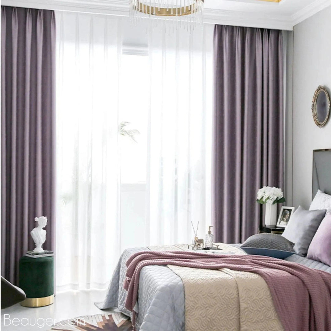 Double rideau voilage et occultant en Coton et polyester | Beauger Prestige-Beauger-12