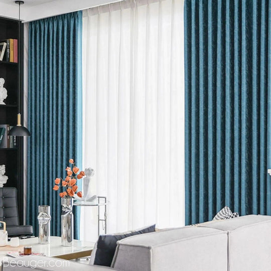 Double rideau voilage et occultant en Coton et polyester | Beauger Prestige-Beauger-8