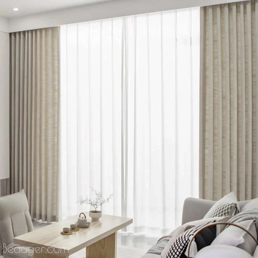 Idée Rideau Salon en Coton et lin | Beauger Raffinement-Beauger-1