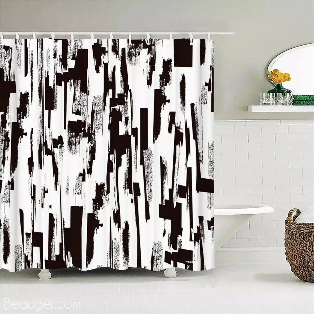 Rideau de douche noir et blanc | Beauger Confort-Beauger-2