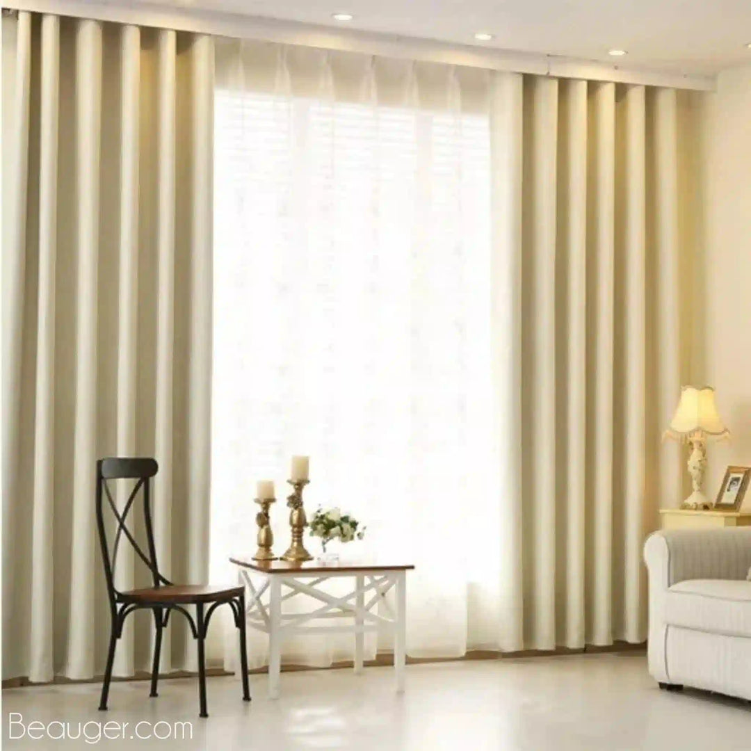 Rideau lin blanc en Coton et lin | Beauger Exclusif-Beauger-1