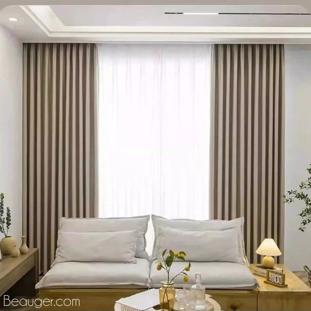 Rideau lin ecru en Coton et lin | Beauger Douceur-Beauger-1