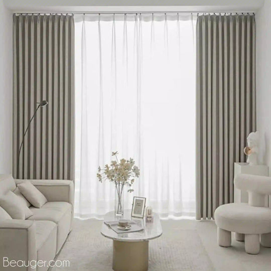 Rideau lin salon en Coton et lin | Beauger Création-Beauger-1