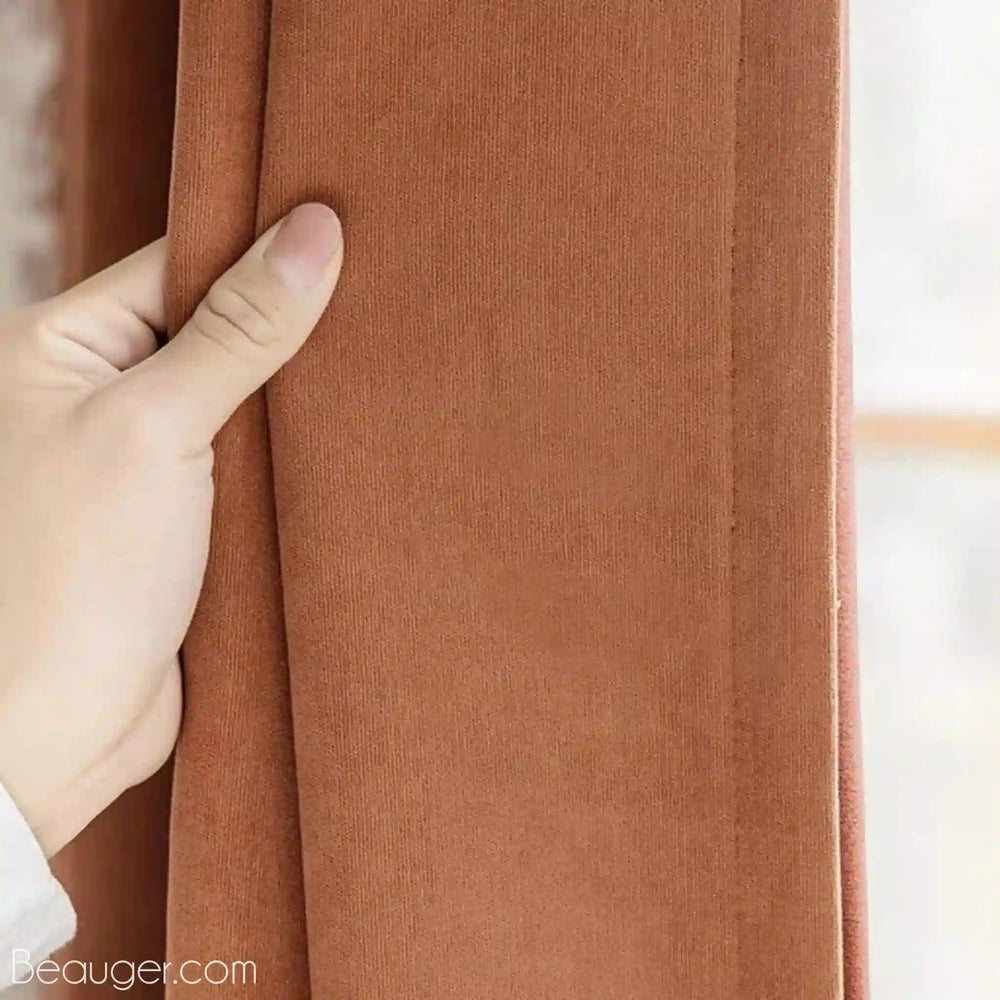 Rideau lin terracotta | Beauger Ambiance-Beauger-2