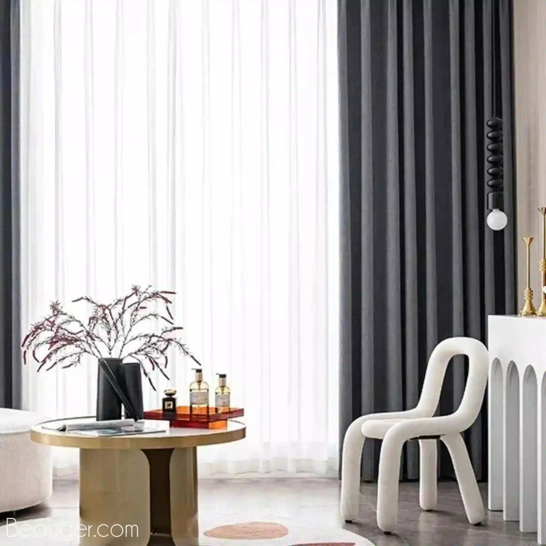 Rideau pour salon gris | Beauger Lumière-Beauger-1