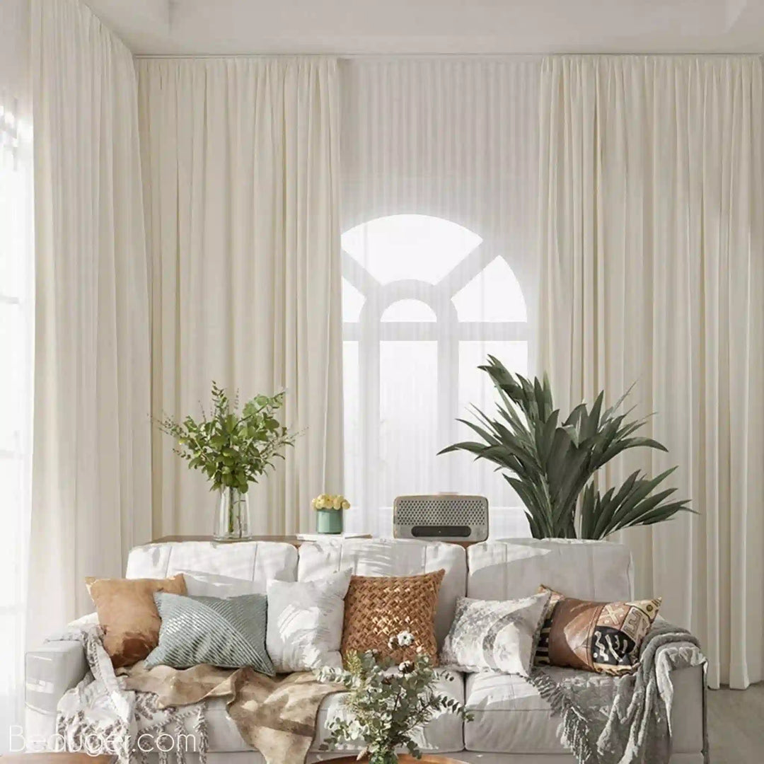 Rideau salon tendance en Coton et polyester | Beauger Élégance-Beauger-1