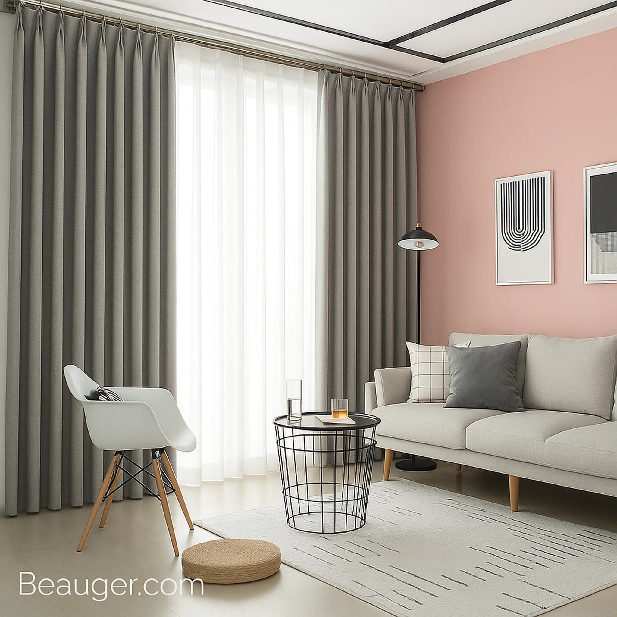 Rideau thermique occultant en Coton et lin | Beauger L'Original-Beauger-1