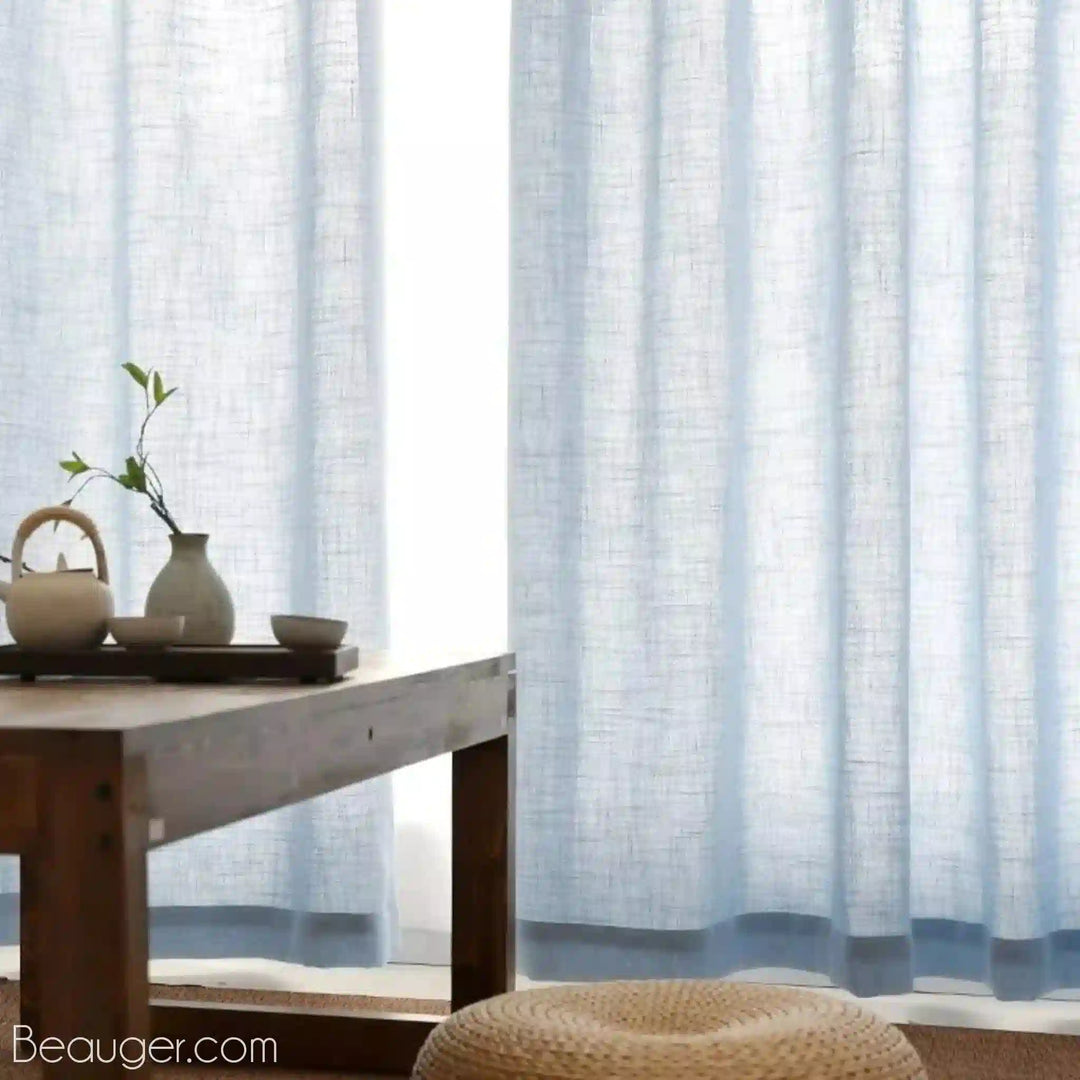 Rideau voilage bleu | Beauger Prestige-Beauger-1