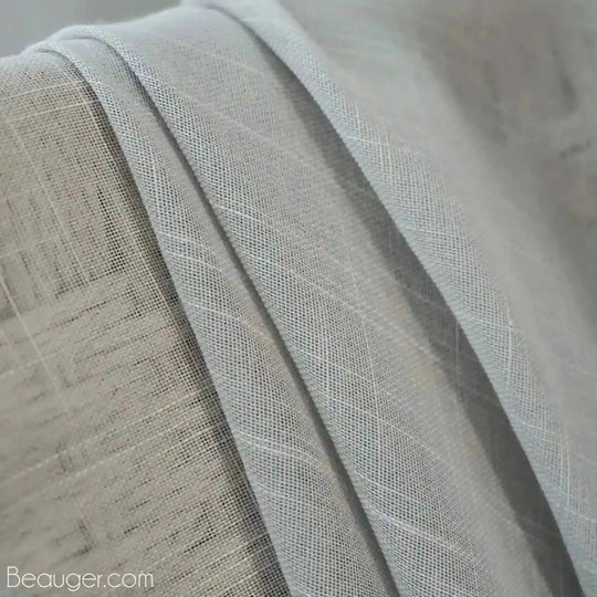 Rideau voilage gris en Lin | Beauger Éclat-Beauger-7