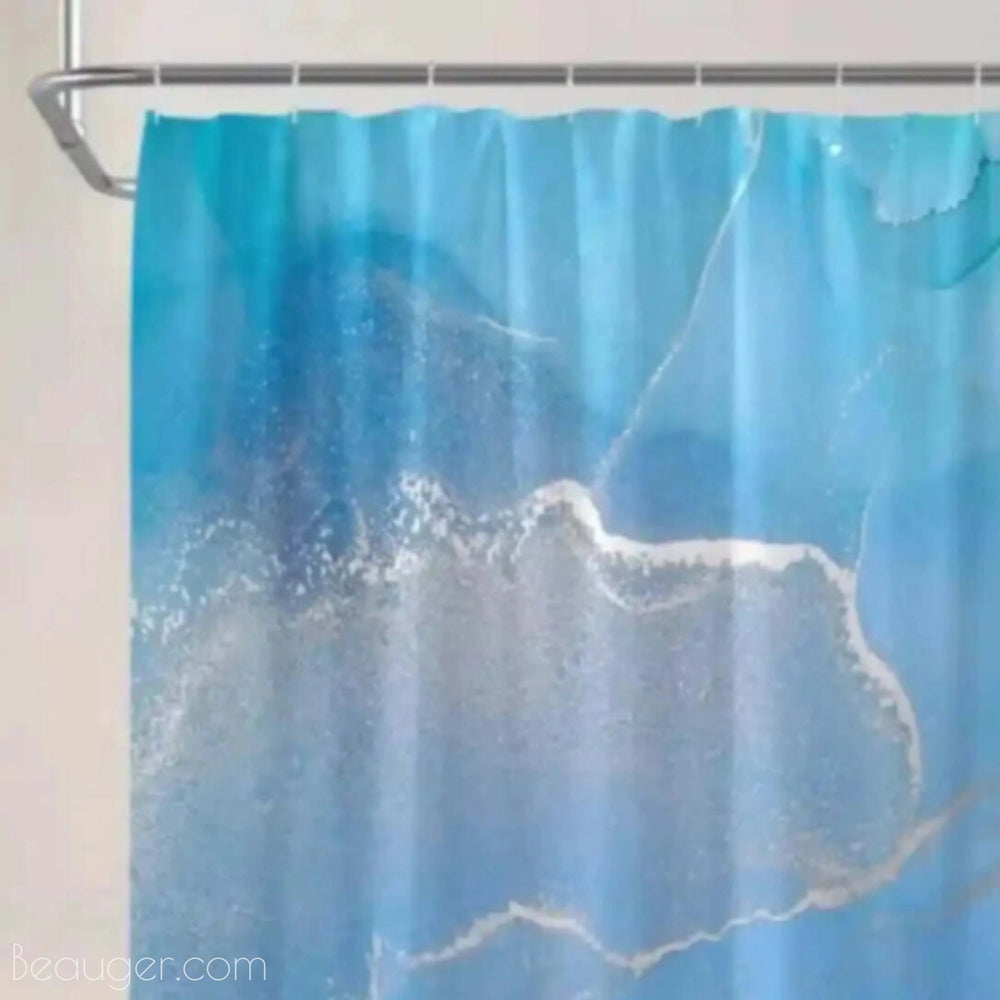 Rideau de douche bleu | Beauger Lumière-Beauger-2