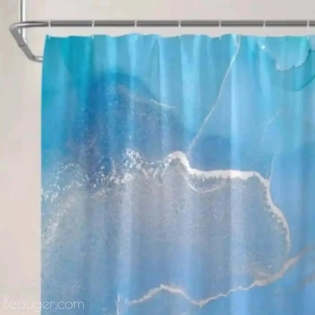 Rideau de douche bleu | Beauger Lumière-Beauger-2