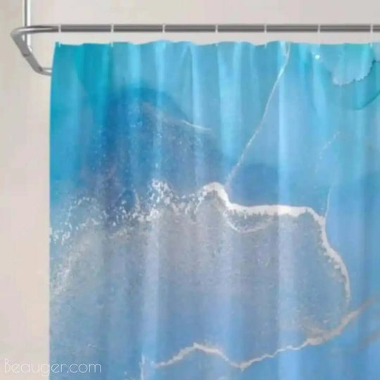 Rideau de douche bleu | Beauger Lumière-Beauger-2